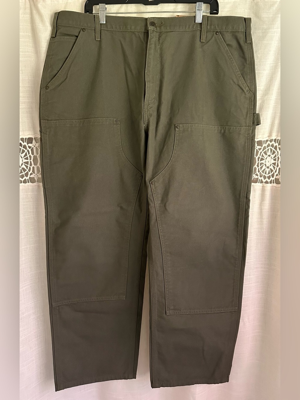 Carhartt Men's Olive Green Cargo Work Pants - NEW